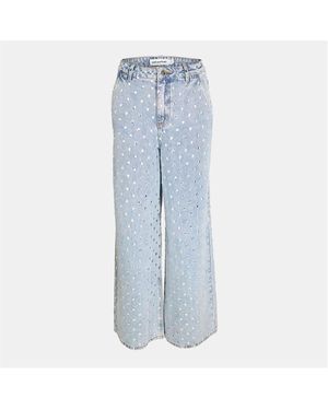 Self-Portrait Rhinestone Jean - Black