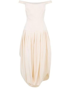 Magda Butrym Long Maxi Dress - Natural