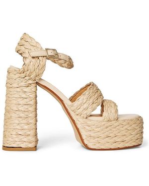 Castañer Fresa Heeled Platform Sandal - Metallic