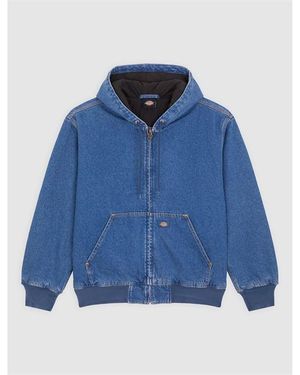 Dickies Denim Hood Bomber - Blue