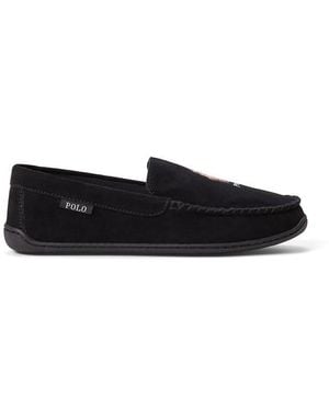 Polo Ralph Lauren Brenan Polo Bear Slippers - Black