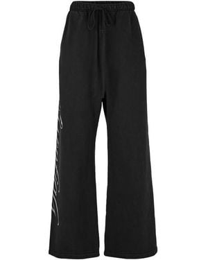Fear Of God Open Hem Fleece Jogging Bottoms - Blue