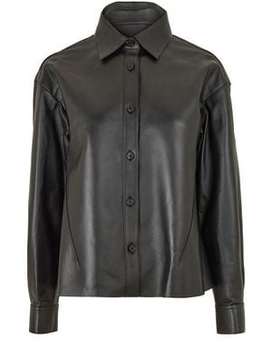 McQueen Alex Soft Lthr Shrt - Black