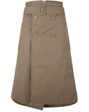 Vetements Trench Skirt - Brown