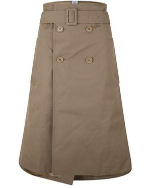 Vetements Trench Skirt - Brown