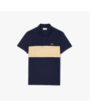 Lacoste Regular-Fit Stretch Piqué Polo Shirt - Blue