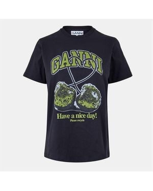 Ganni Graphic T-Shirt - Black