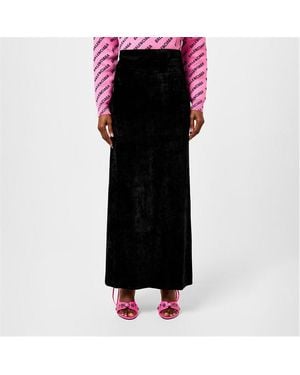 Balenciaga Velvet Maxi Skirt - Black