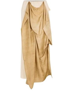 Uma Wang Gale Midi Skirt - Metallic