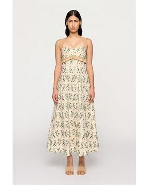 Clea Salvador Midi Swing Dress - Metallic