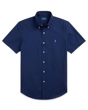 Polo Ralph Lauren Poplin Short Sleeve Shirt - Blue