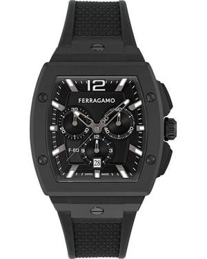 Ferragamo F-80 Analogue Quartz Watch - Black