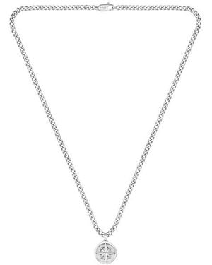 BOSS North Pendant Compass Necklace - Metallic