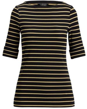 Ralph Lauren Judy Long Sleeve Tailored Fit T-Shirt - Black