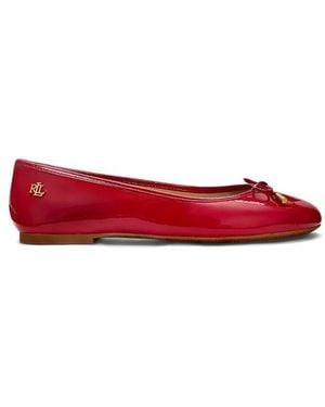 Ralph Lauren Lauren Jayna Flat Shoes - Red