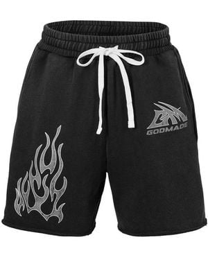 God Made Fleece Jogger Shorts - Black