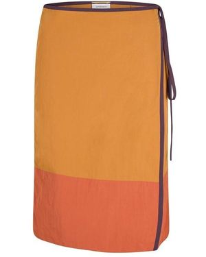 Saint Laurent Midi Skirt - Orange