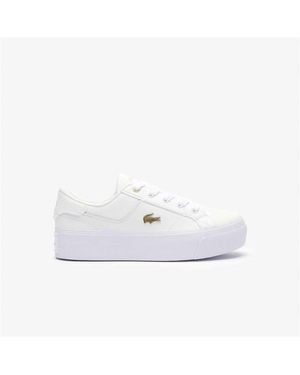 Lacoste Ziane Platform Trainers - White