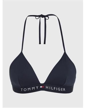 Tommy Hilfiger Fixed Triangle Bikini Top - Blue