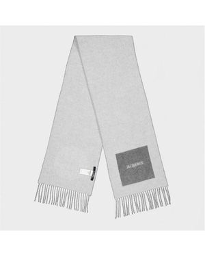 Jacquemus Knitted Scarf - Grey