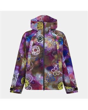 KENZO X Futura 2000 Water-Repellent Hooded Long Sleeve Windbreaker - Purple