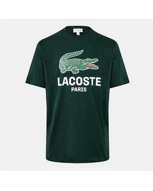 Lacoste Large Croc Regular Fit T-Shirt - Green