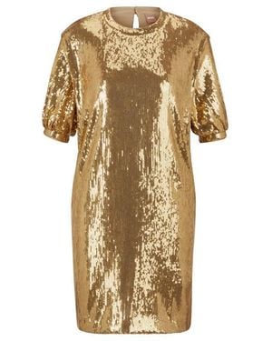 BOSS Esilca Smock Dress - Metallic