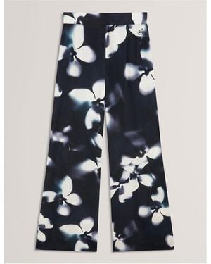 Ted Baker Print Palazzo Trousers - Blue