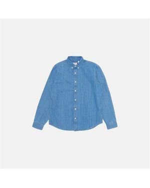 Levi's Authentic Button Down Woodrow Long-Sleeve Denim Shirt - Blue