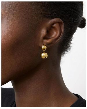 LIE STUDIO Stu Caroline Drop Earrings - Brown