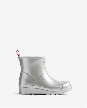 HUNTER Play Short Wellington Boots - Grey