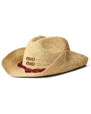 Miu Miu Cowboy Hat - Natural
