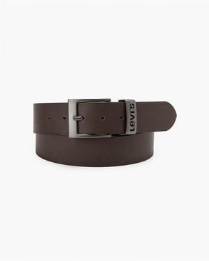 Levi's Ashland Metal Harness Leather Belt - Brown
