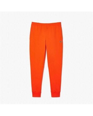 Lacoste Slim Fit Organic Cotton Joggers - Orange