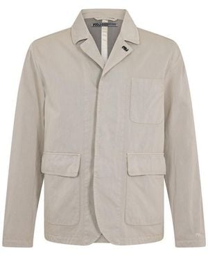 Massimo Osti Studio Gabardine Trench Coat - Grey