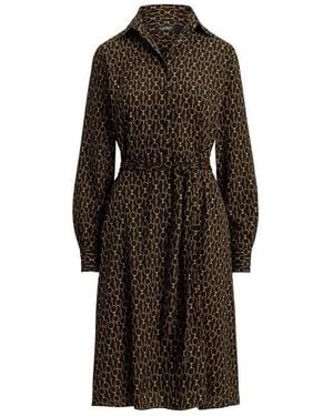 Ralph Lauren Karalynn Wrap Dress - Black