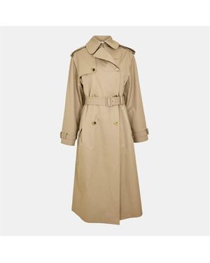 McQueen Alex Belted Trench Coat - Natural