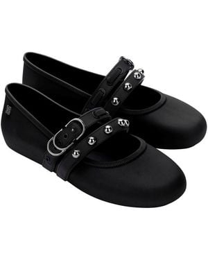 Melissa Soft Ballet Studs Ballet Pump - Black