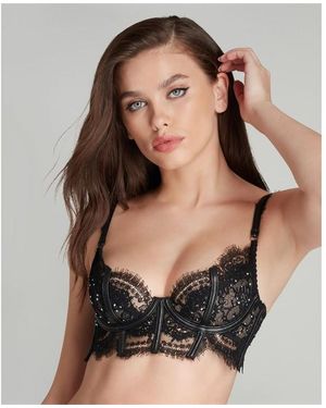 Agent Provocateur Roxannie Longline Underwired Bra - Black