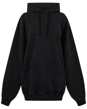 Vetements Crystal Hoodie - Black