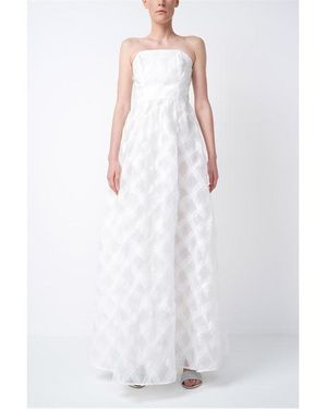 True Decadence Wrap Maxi Bandeau Dress - White