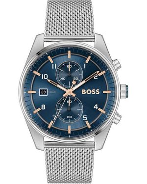 BOSS Gents Skytraveller Chronograph Watch - Metallic