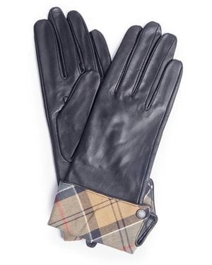 Barbour Lady Jane Leather Gloves - Black