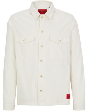 HUGO Enalu Overshirt - White