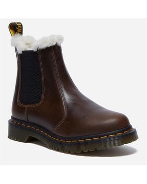 Dr. Martens Leonore Fur Lined Chelsea - Brown