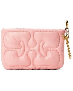 Ganni Quilted Pouch - Pink