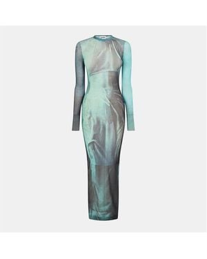 Jean Paul Gaultier Floor-Length Maxi Dress - Blue