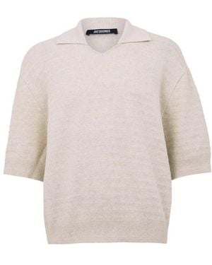 Jacquemus Short Sleeve Polo Shirt - White