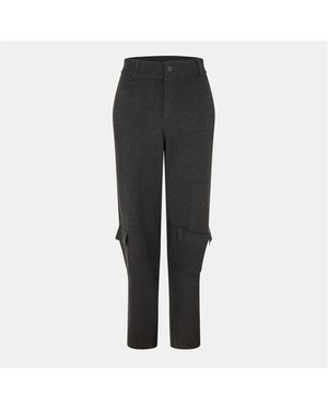 AYA MUSE Knitted Cargo Trousers - Grey