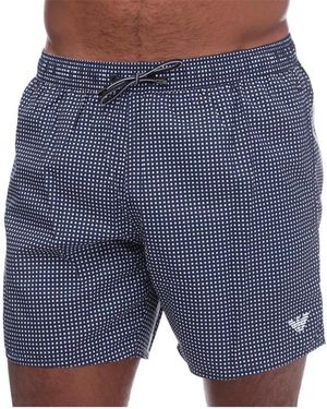 Giorgio Armani Woven Swim Boxers - Blue